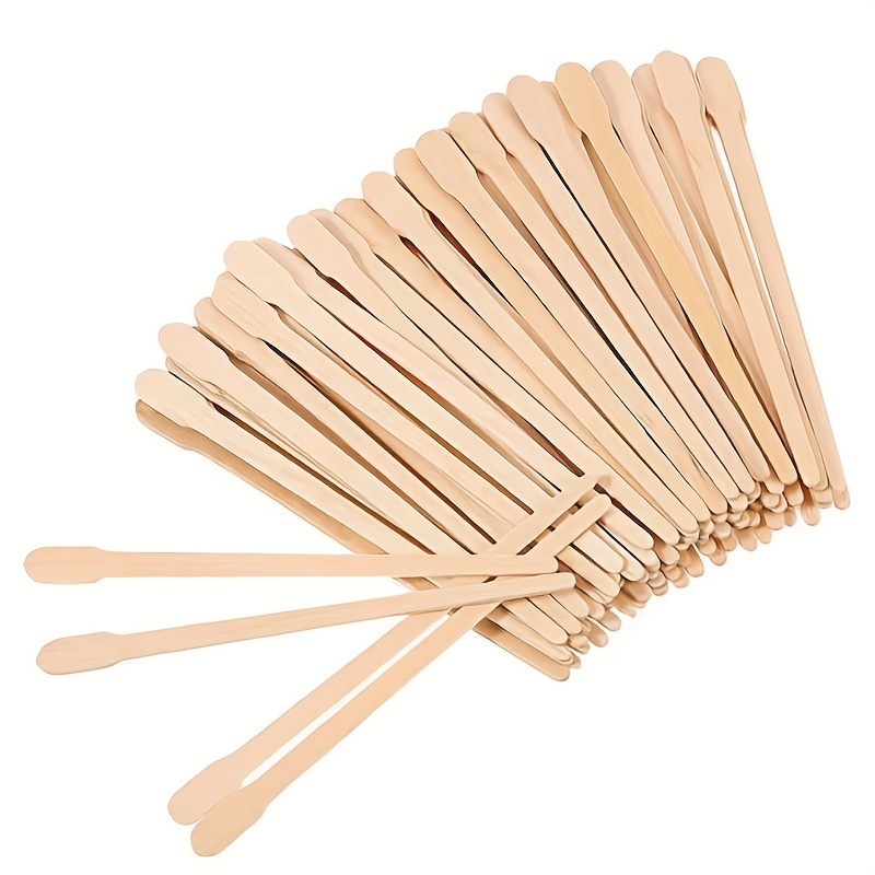 340 Pcs Wooden Wax Sticks Hair Removal 4 Style Wax Sticks