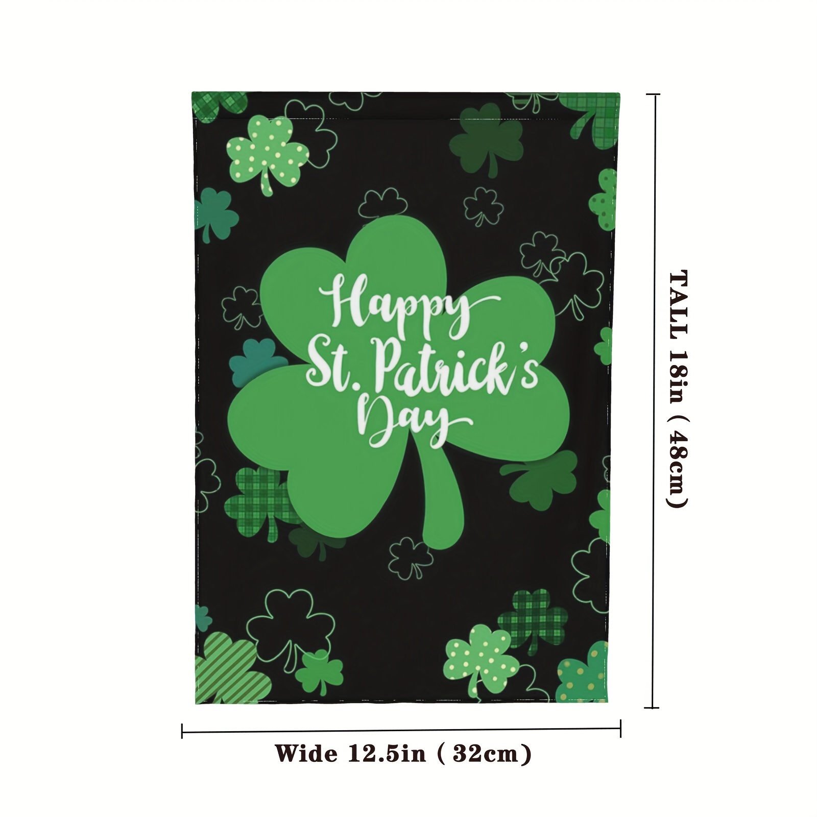 Happy St Patrick's Day Garden Flag Buffalo Plaid Truck - Temu United ...