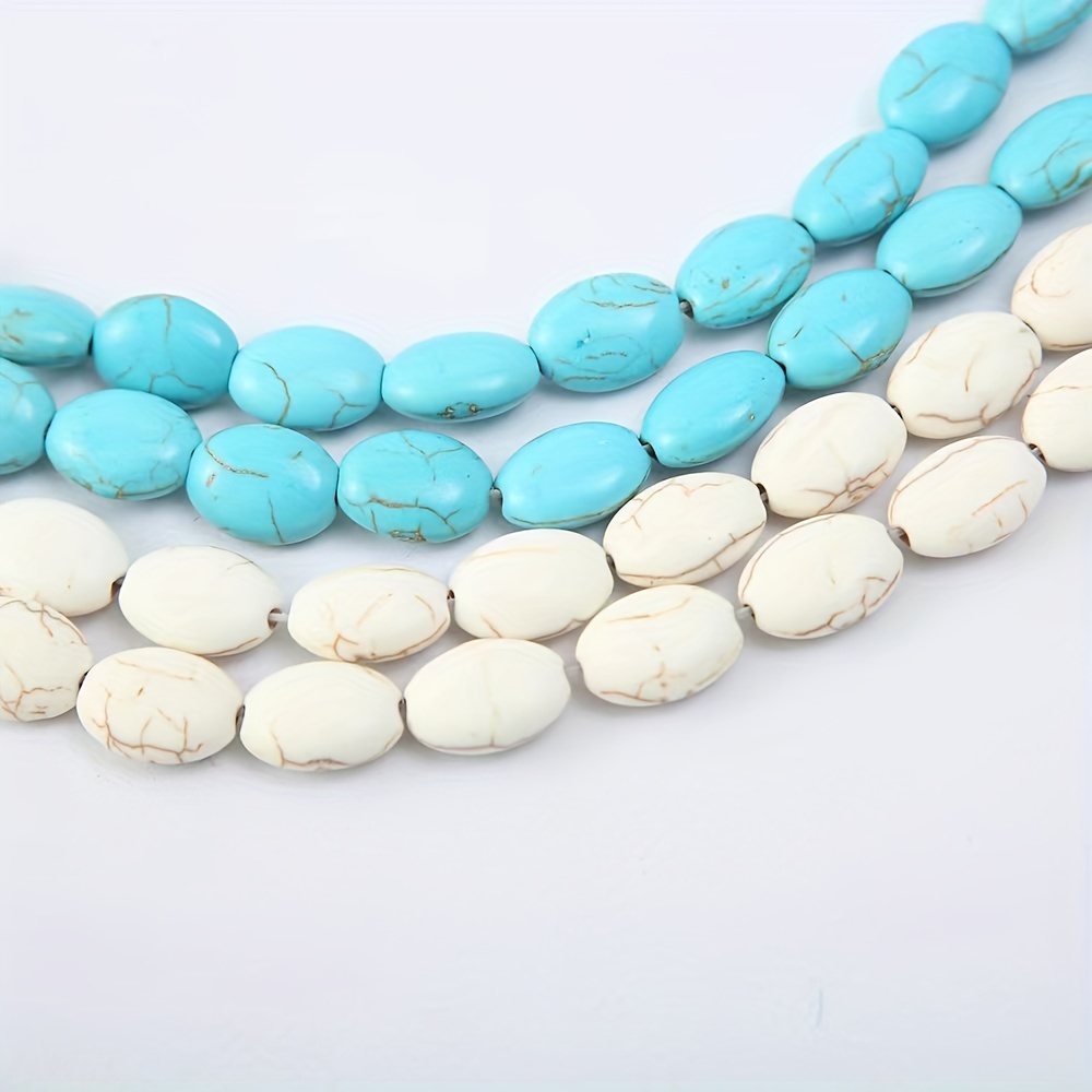 Turquoise Semi finished Bead String Combined With Turquoise - Temu