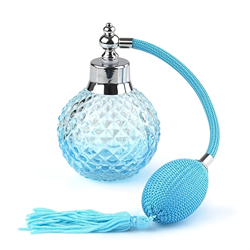 Vintage Crystal Perfume Spray Bottle 100ml with Long Tassel