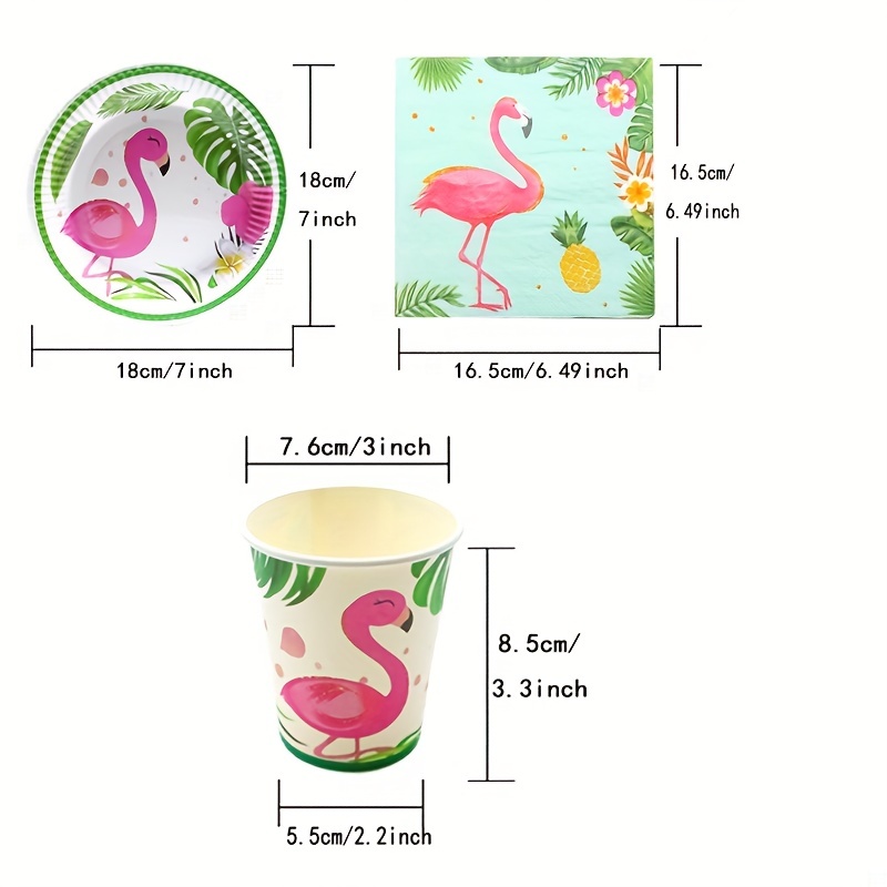 Hawaii Flamingo Assiettes En Papier Articles De Fête Toucan Vaisselle Fête  Danniversaire Floral Verdure Plantes Ensemble Vaisselle Jetable Pour 8  Invités Serviettes, Tasses Du 20,23 €