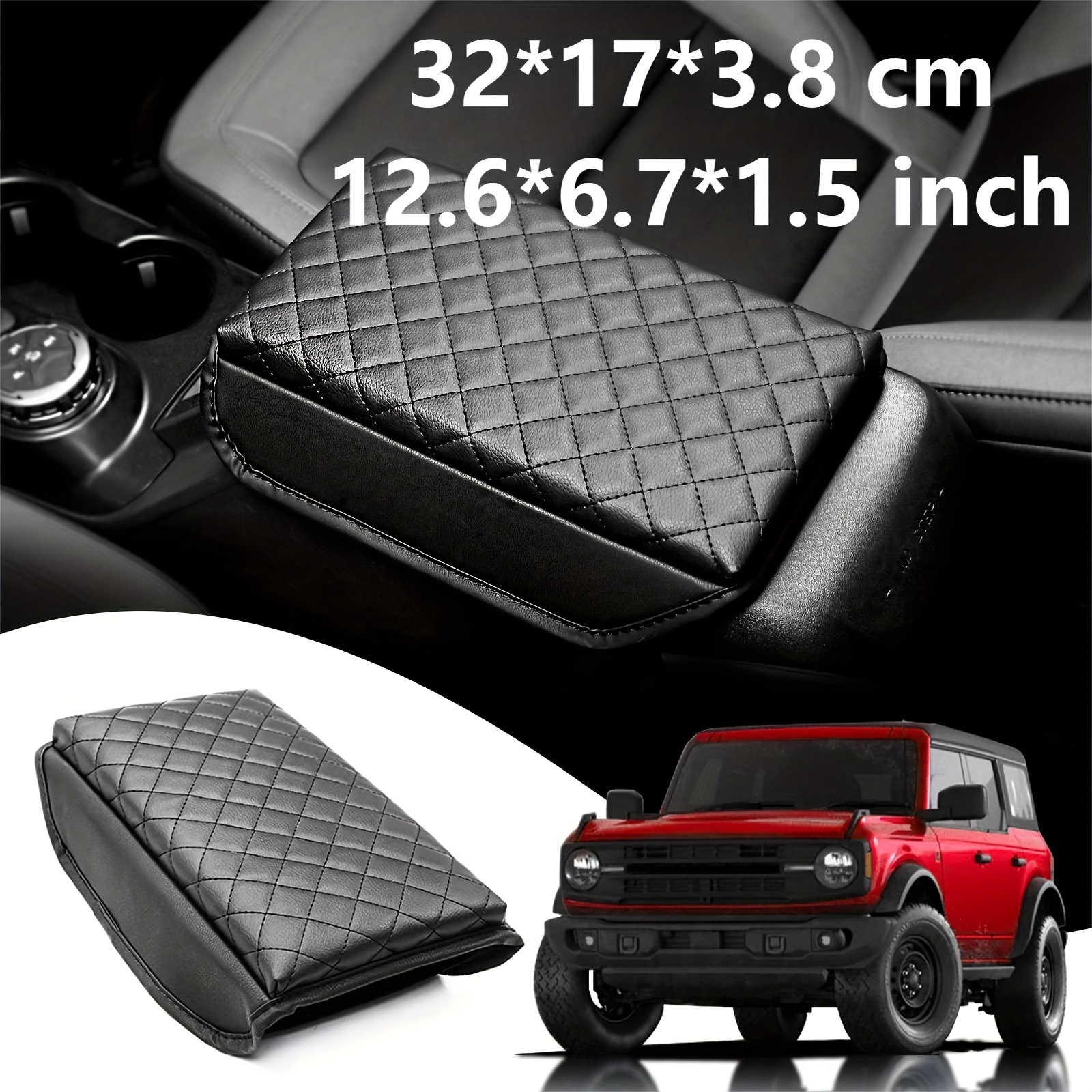 Center Console Cover For Ford Bronco Accessories 2021 2022 2023 2