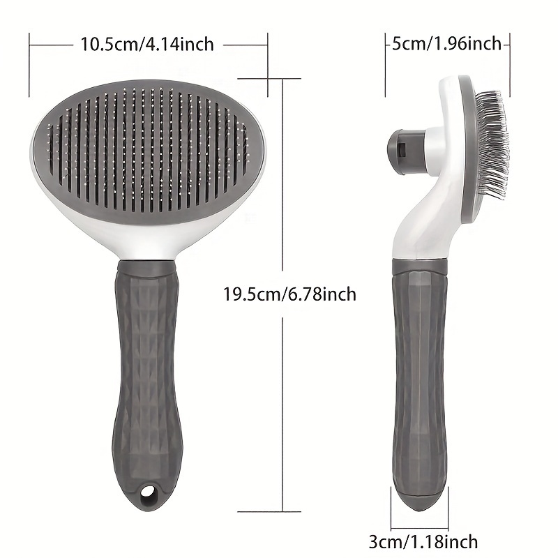 One click Pet Hair Removal Comb Effortless Grooming Dogs - Temu