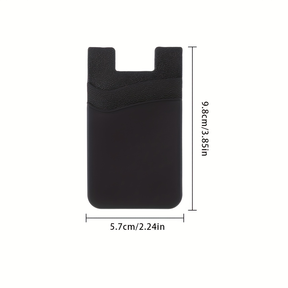 Tarjetero de silicona para teléfono móvil, funda tipo billetera, bolsillo  para casi todos los teléfonos móviles