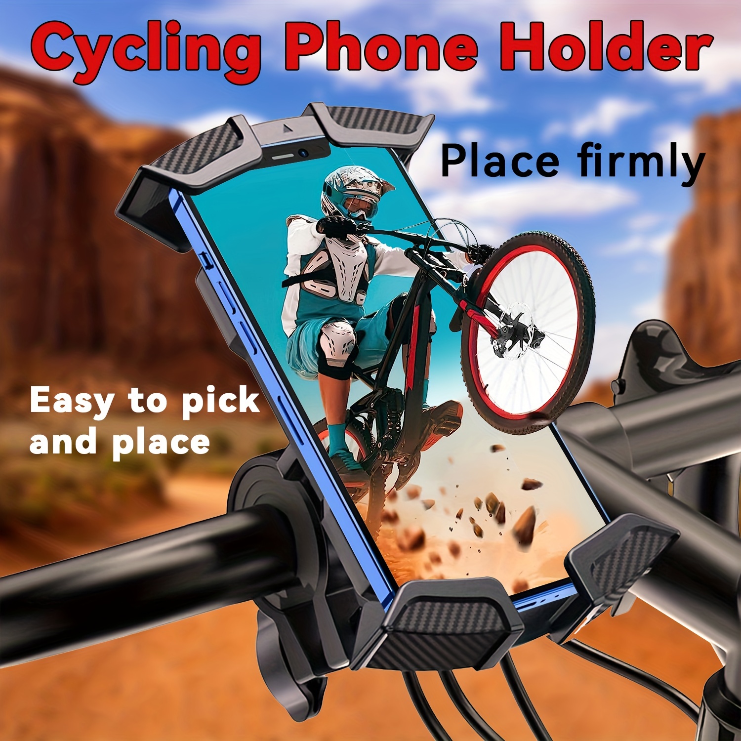 Bike Phone Halterung Motorrad Lenker Halterung 360° Rotation