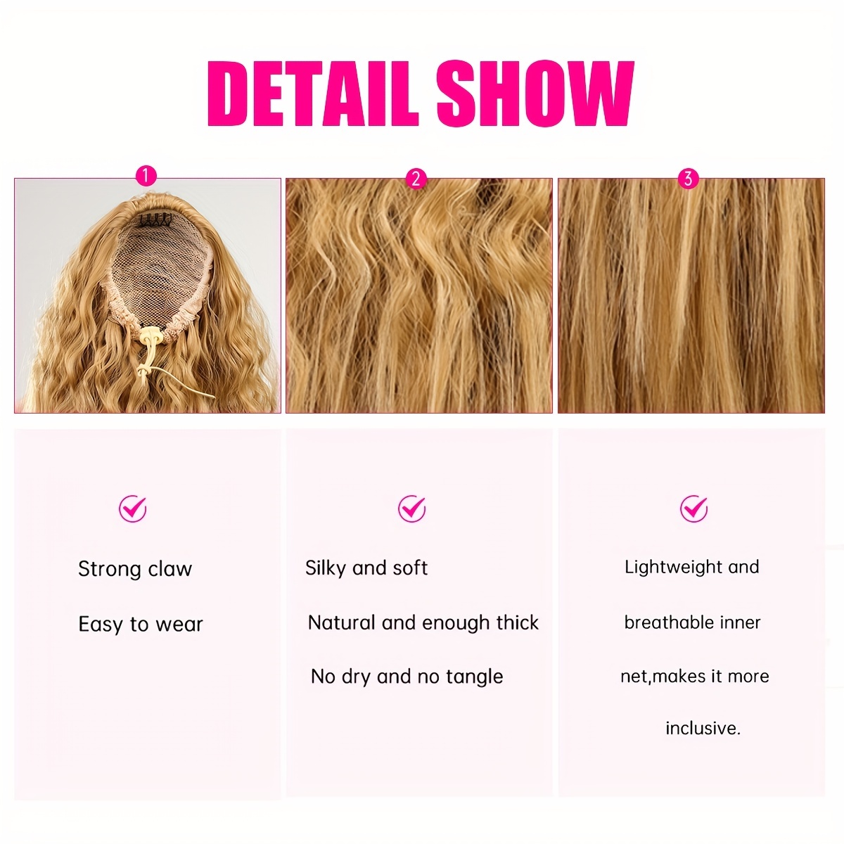 Short Kinky Curly Ponytail Extensions