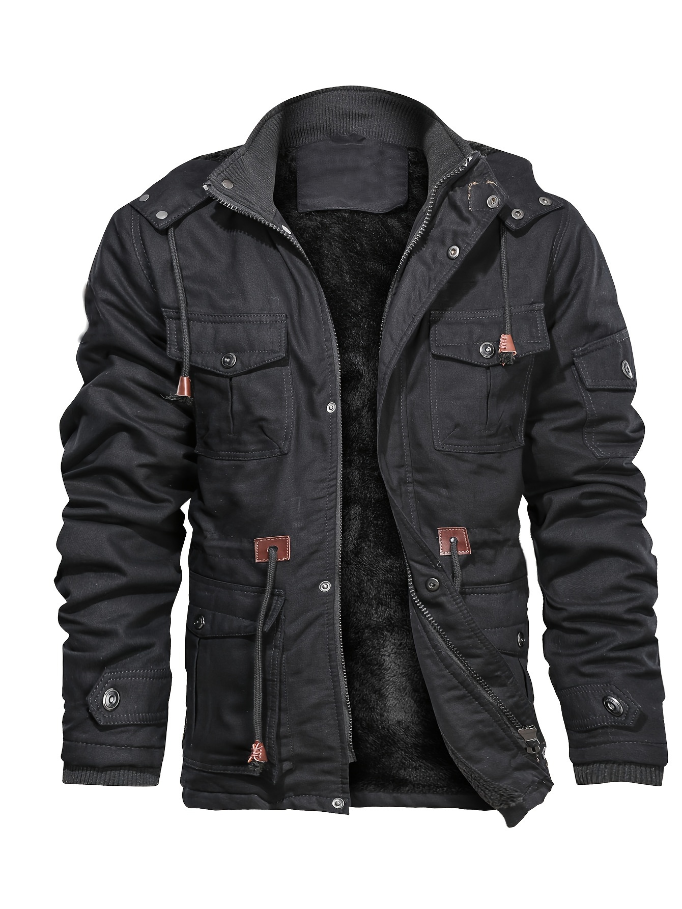 Men's Military Cargo Jacket Windproof Hiking Outwear Coat - Temu