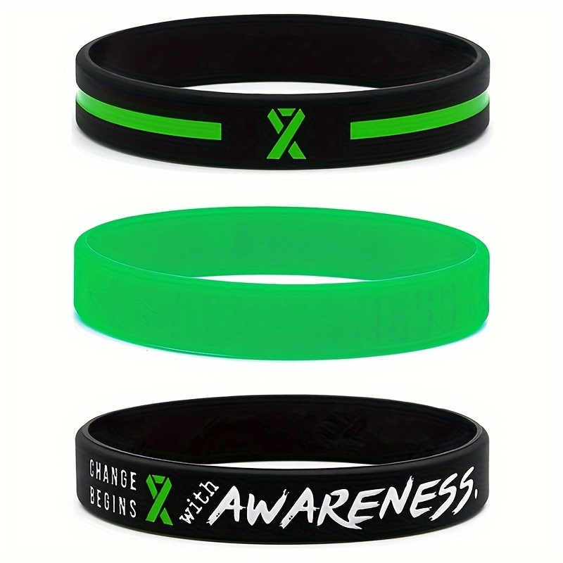 Bracelet Fluorescent Lumineux En Silicone Avec Lettre - Temu Canada