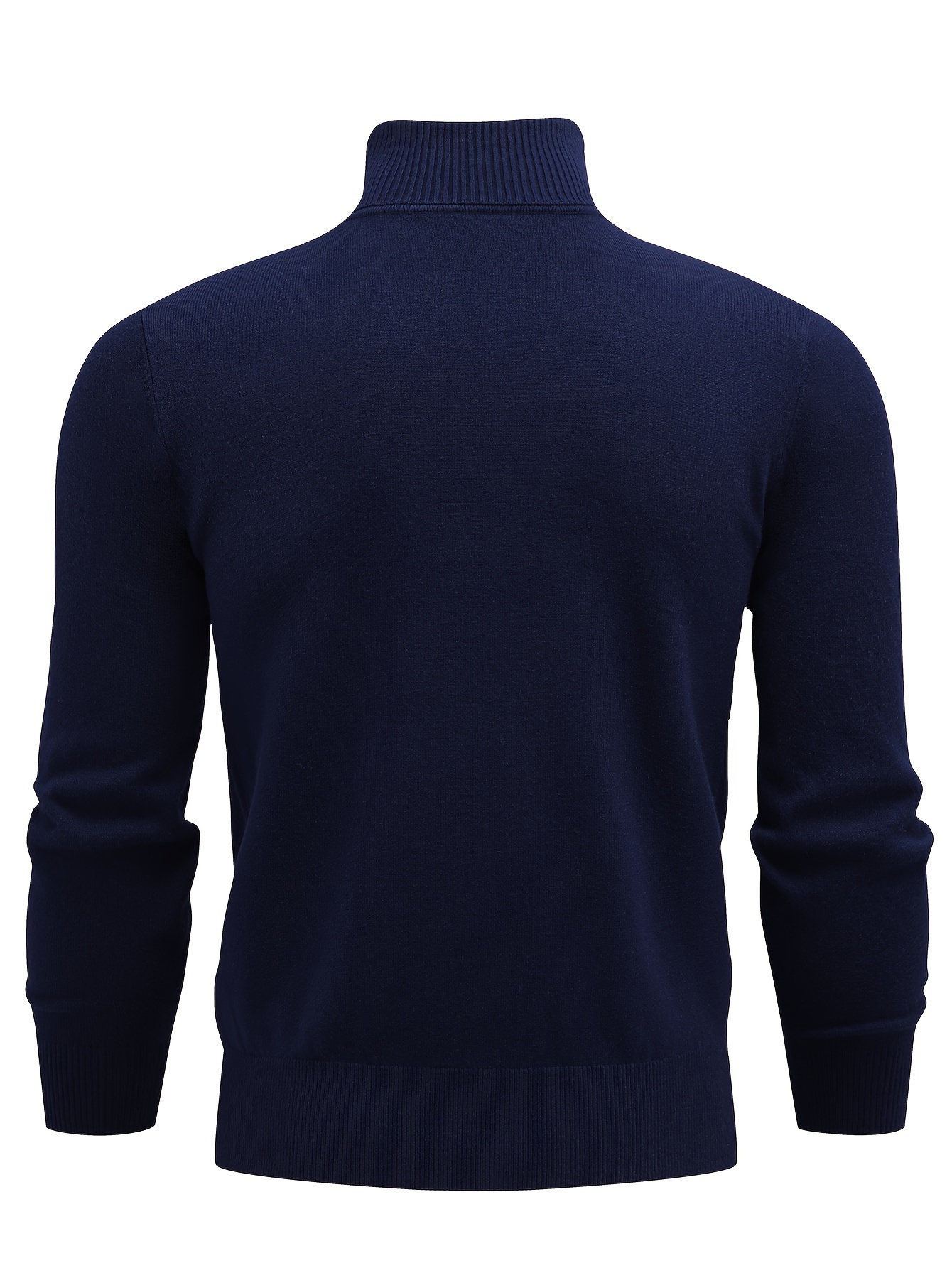 Suéter Punto Sólido Hombre Jersey Cuello Tortuga Diseño - Temu