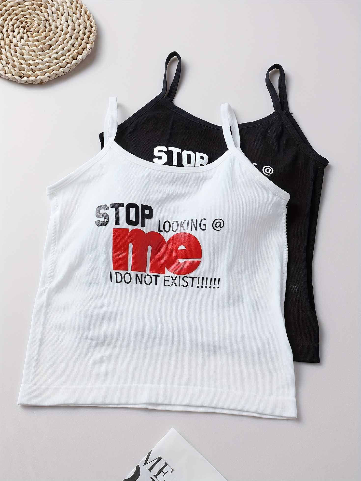 2pcs cute girls sports vest with insets letter print tank top for sports running outdoor 13 16y details 11