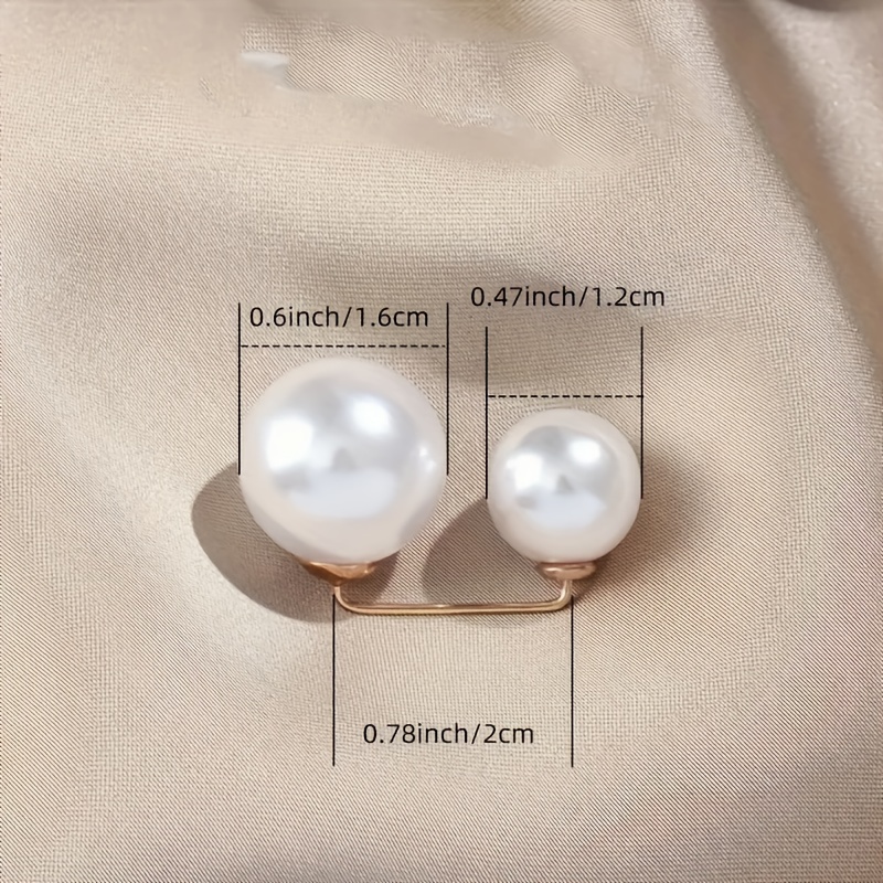 10pcs faux pearls brooch pin set for women clothings daily wear decoration gift