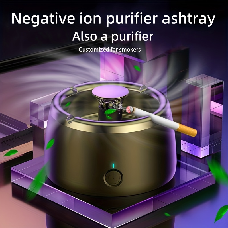 Smart Ashtray Air Purifier Removes Second-hand Smoke The Smell Of Tobacco  Disappears In An Instant, USB Portable Ashtray, A Gift For Men