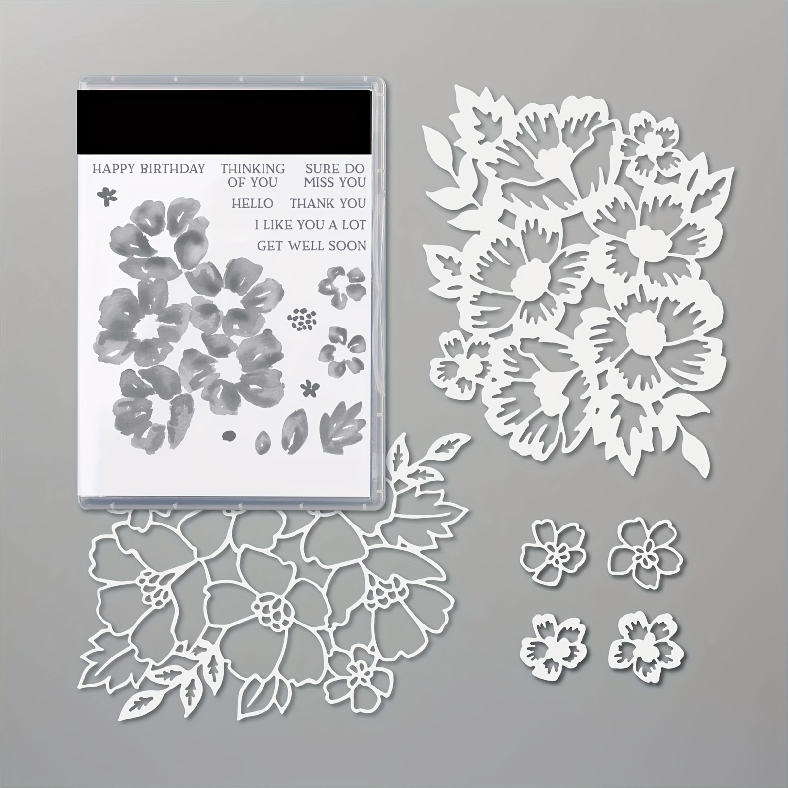 

1pc Flowers And Blessings Metal Cutting Dies And Stamps For Scrapbook Dies Craft Stencil Embossing Craft Supplies Clear Stamps And Dies