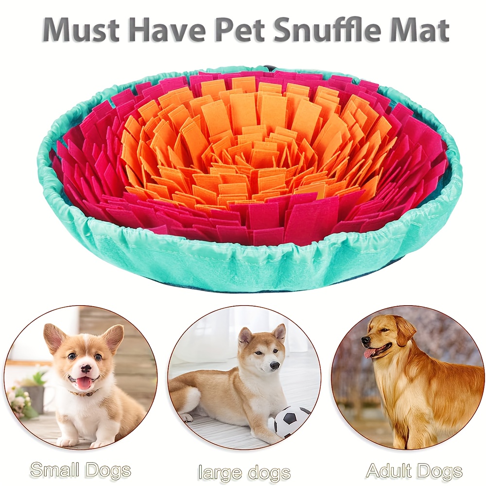 Large Snuffle Mat for Dogs with Dog Puzzle Toys Pet Foraging Mat and  Interactive