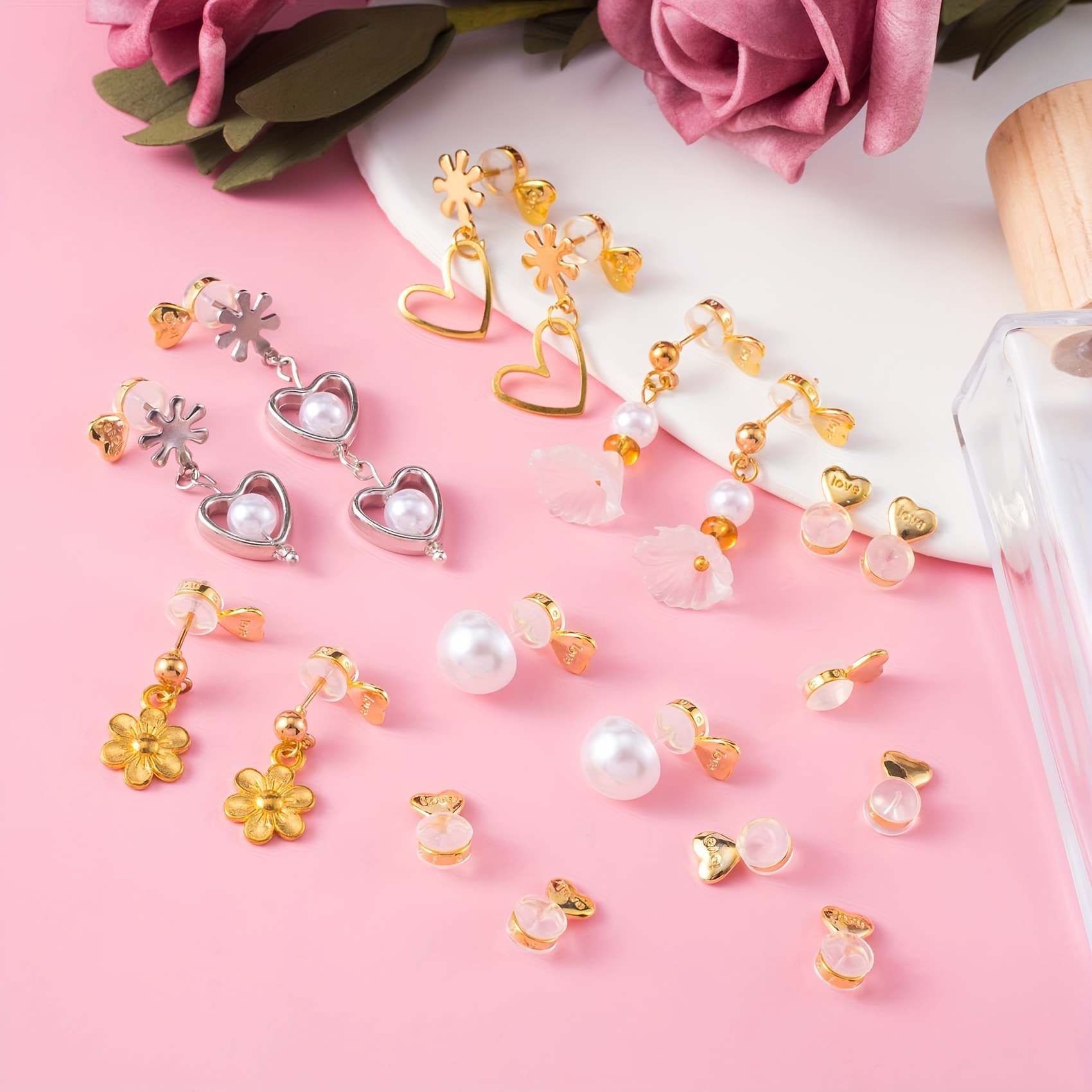 Earring Backs For Droopy Ears, Big Earring Lifters Supports Backs For Studs  Heavy Earrings Large Locking Earring Backings Replacement Backstop Secure  Comfortble Earrings Stopper - Temu Slovenia