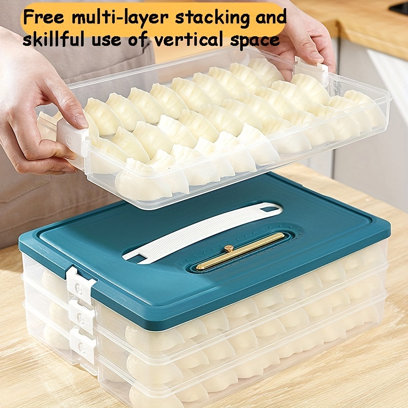  Dumpling Box,1Pc Clear Home Kitchen Frozen Dumpling