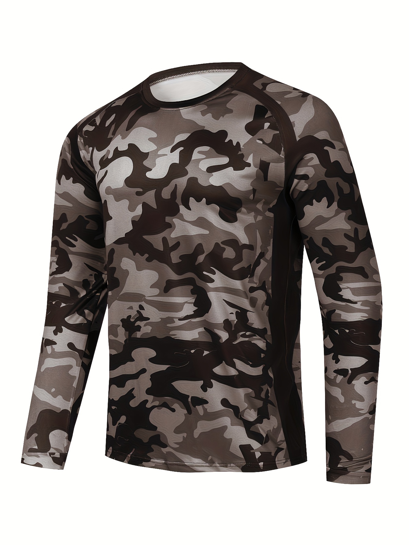 Camiseta de entrenamiento militar para hombre – Camisas tácticas de manga  larga de camuflaje para hombre al aire libre con cremallera de 1/4 ajustada