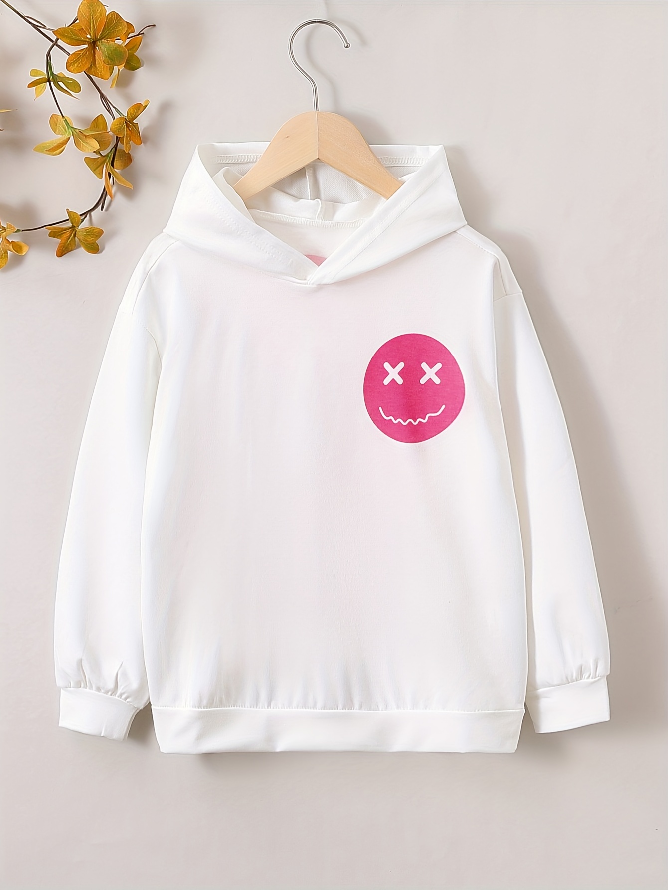 Pull à Capuche avec Imprimé de Dessin Animé pour Femme, Haut avec Lettres  du 50e Château