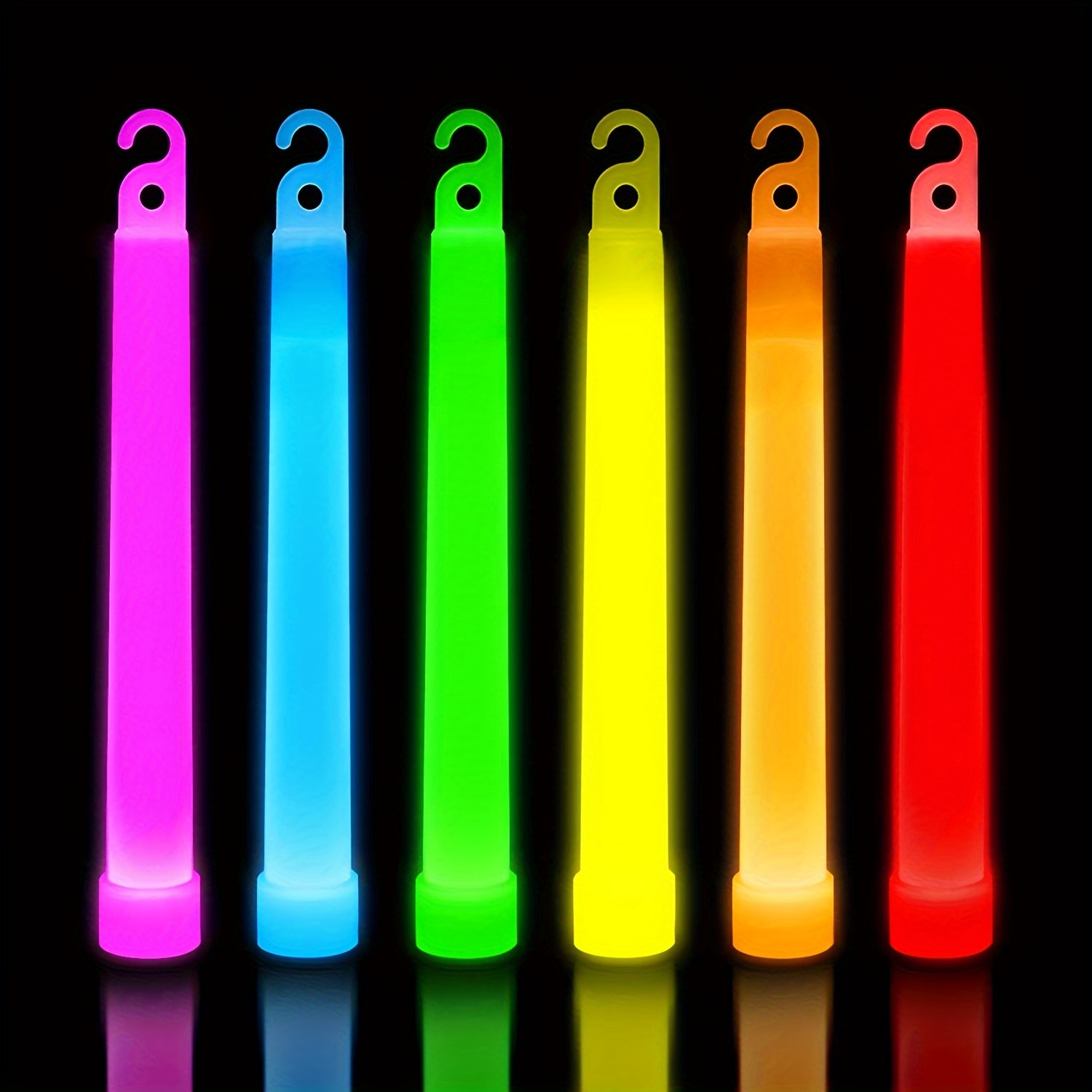 Paquete de 100 varillas de espuma brillantes a granel, 3 modos de luz LED  intermitentes que brillan en la oscuridad, suministros de fiesta, juguetes