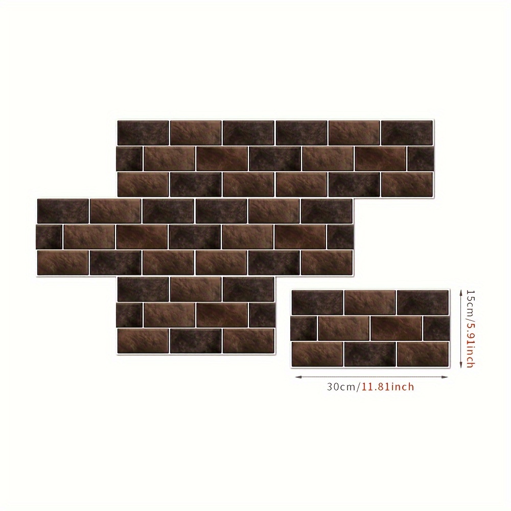 Ambiance Sticker Selbstklebende Wandtattoos – 30 Stück, Je 20 X 20 Cm, Wasserdicht & Rückstandslos Entfernbar