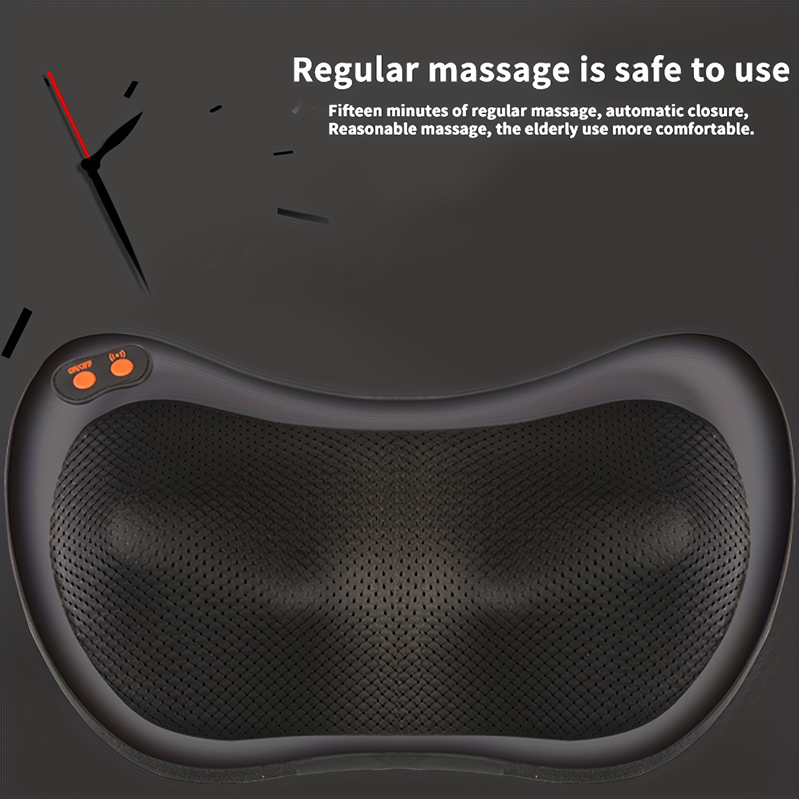 Zyllion Shiatsu Back and Neck Massager - Kneading Massage Pillow with Heat  for Shoulders, Lower Back, Calf 