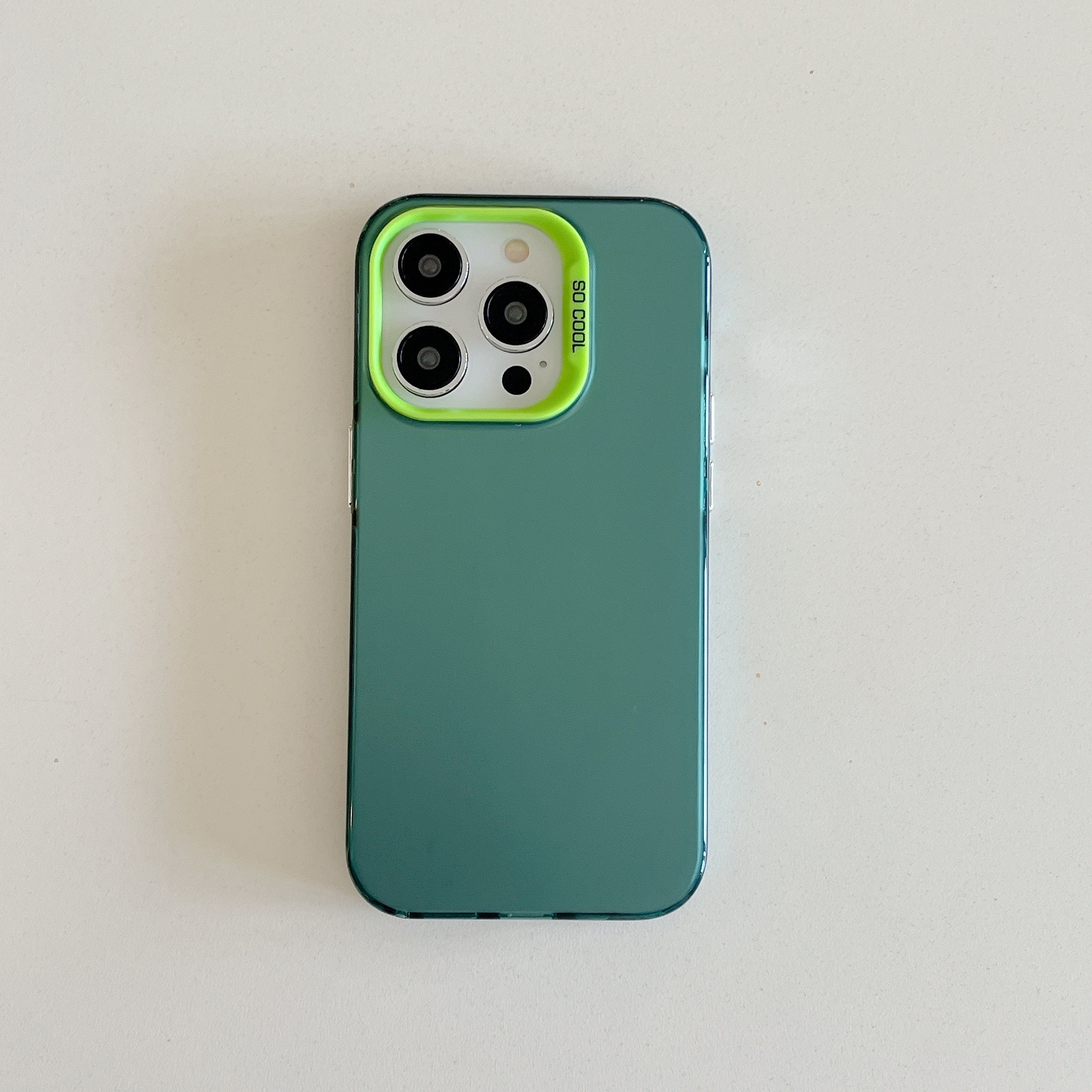 Funda Doble Capa Hojas Verdes para iPhone 13