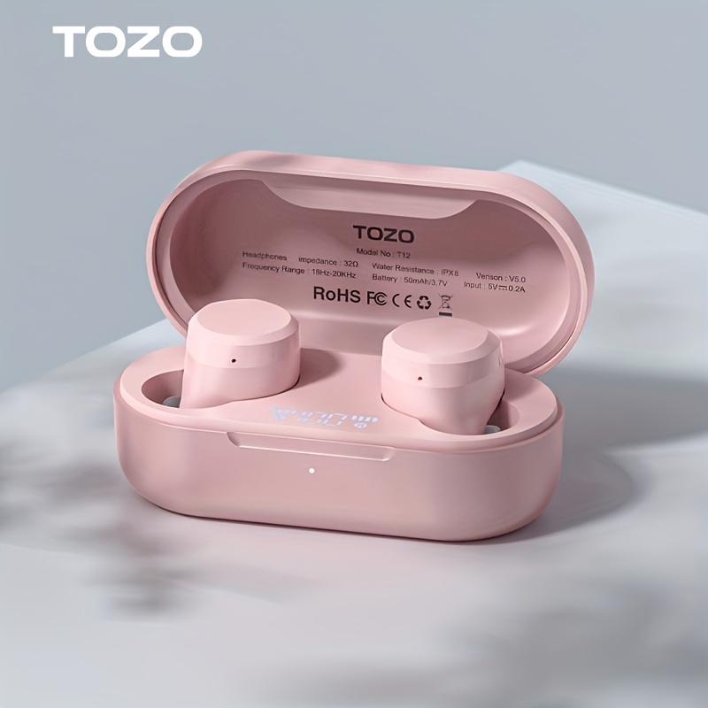 Tozo Wireless 5.3 Auriculares Inalámbricos Estuche Carga - Temu Chile