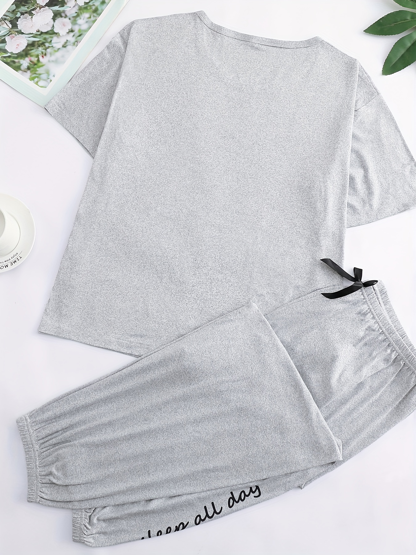 Pants Pajama With GREY T-shirt MANY PRINTS Women Pajama Sets Girls