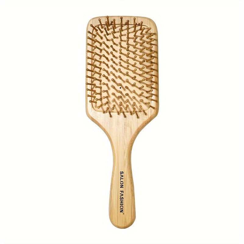 Cepillo Cabello De Bambu Madera Desenreda Cuadrado – Districosmeticos