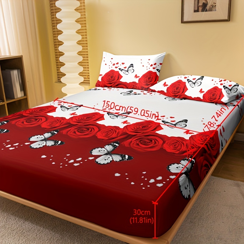 Bed sheet red 150 cm