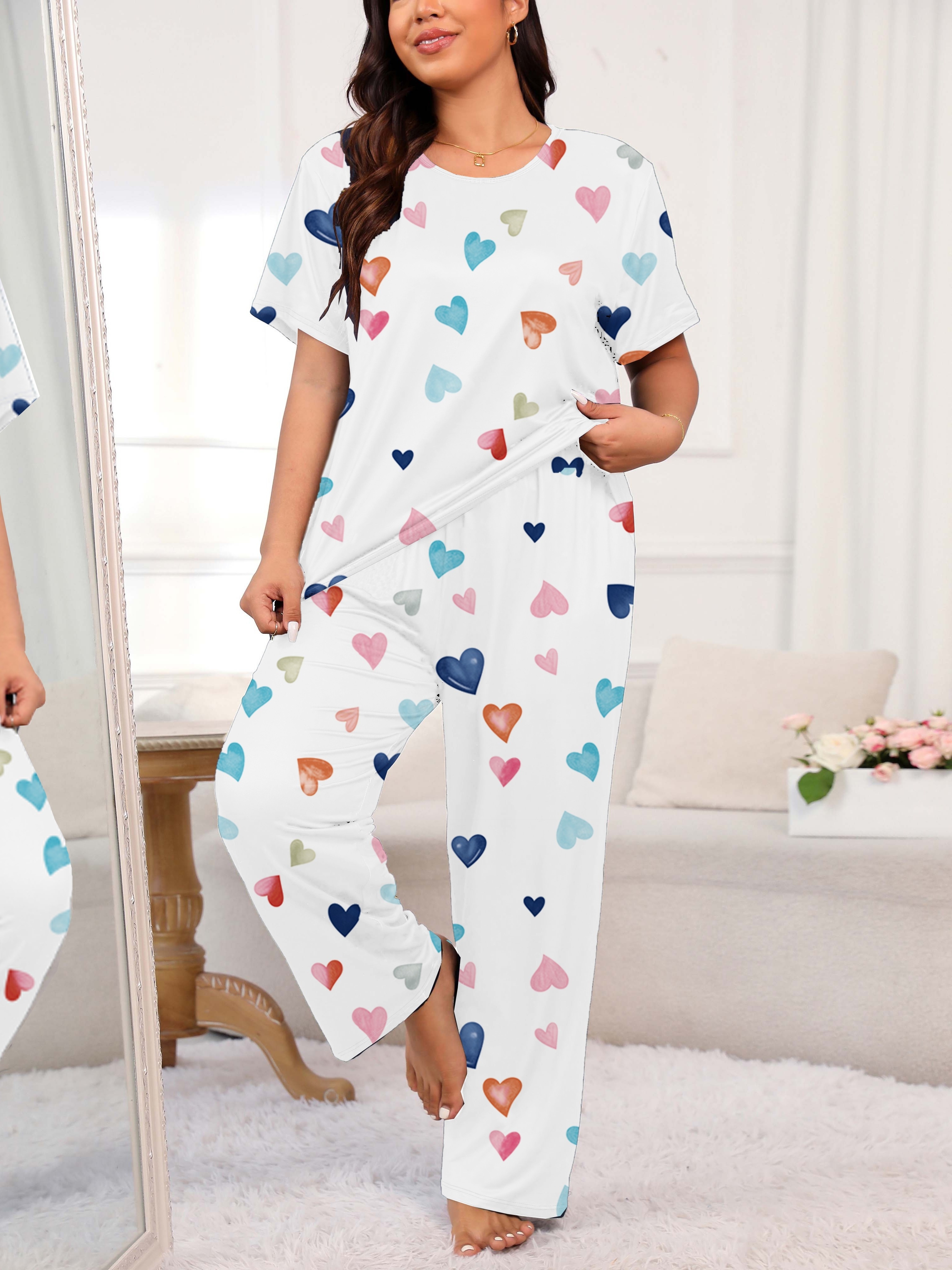 Compra online de Pijamas femininos plus size, 9 cores, vestido de