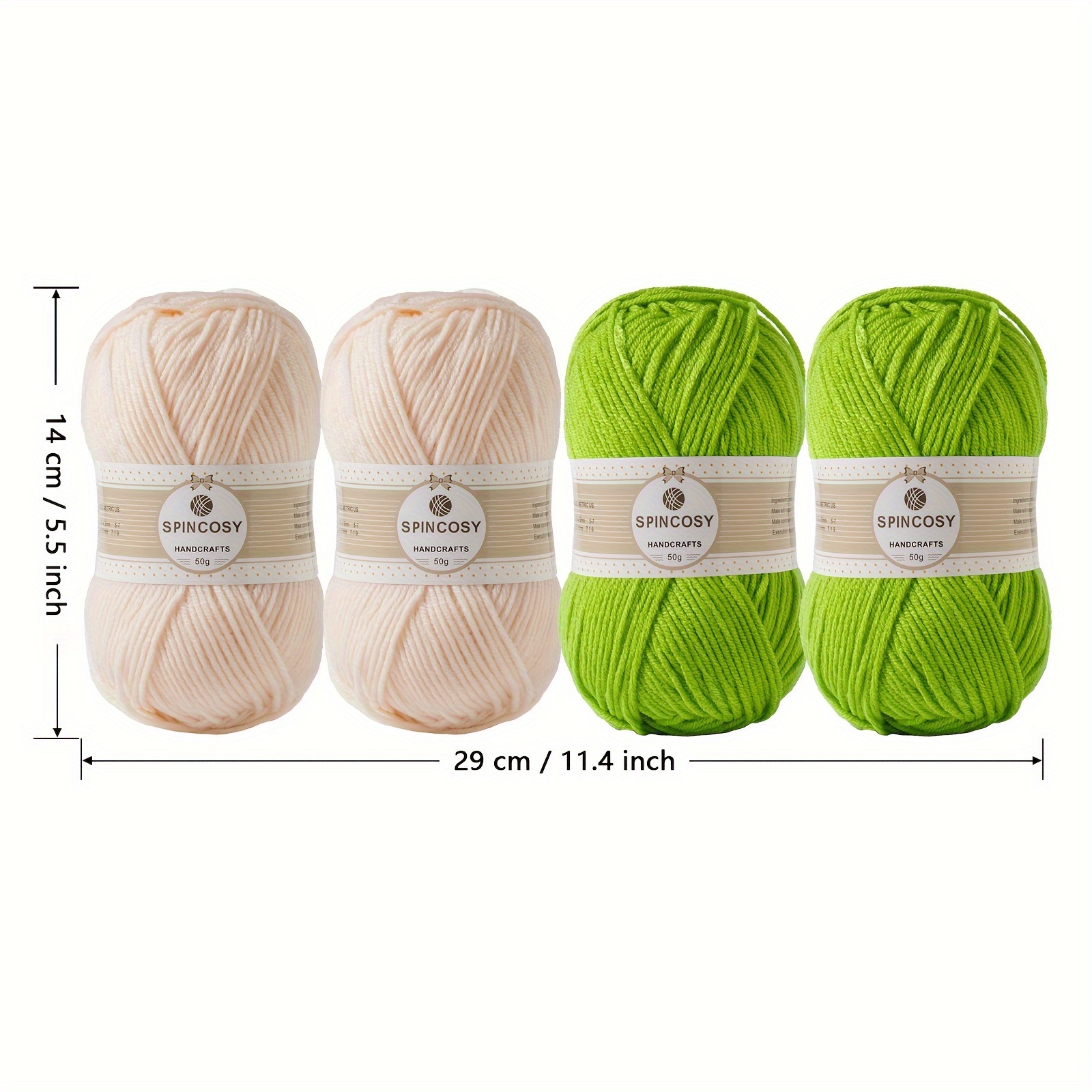  Coopay Yarn for Crocheting & Knitting, 25gx14 Colors Crochet  Yarn 1071yd Acrylic Yarn for Crochet Animal Kit, Multicolor Yarn Kit 4ply  Soft Yarn Set for Beginners/Professionals