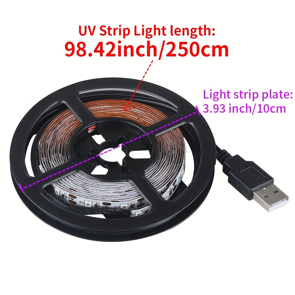 Black Strip Lights Usb Battery Operated Black Lights For - Temu