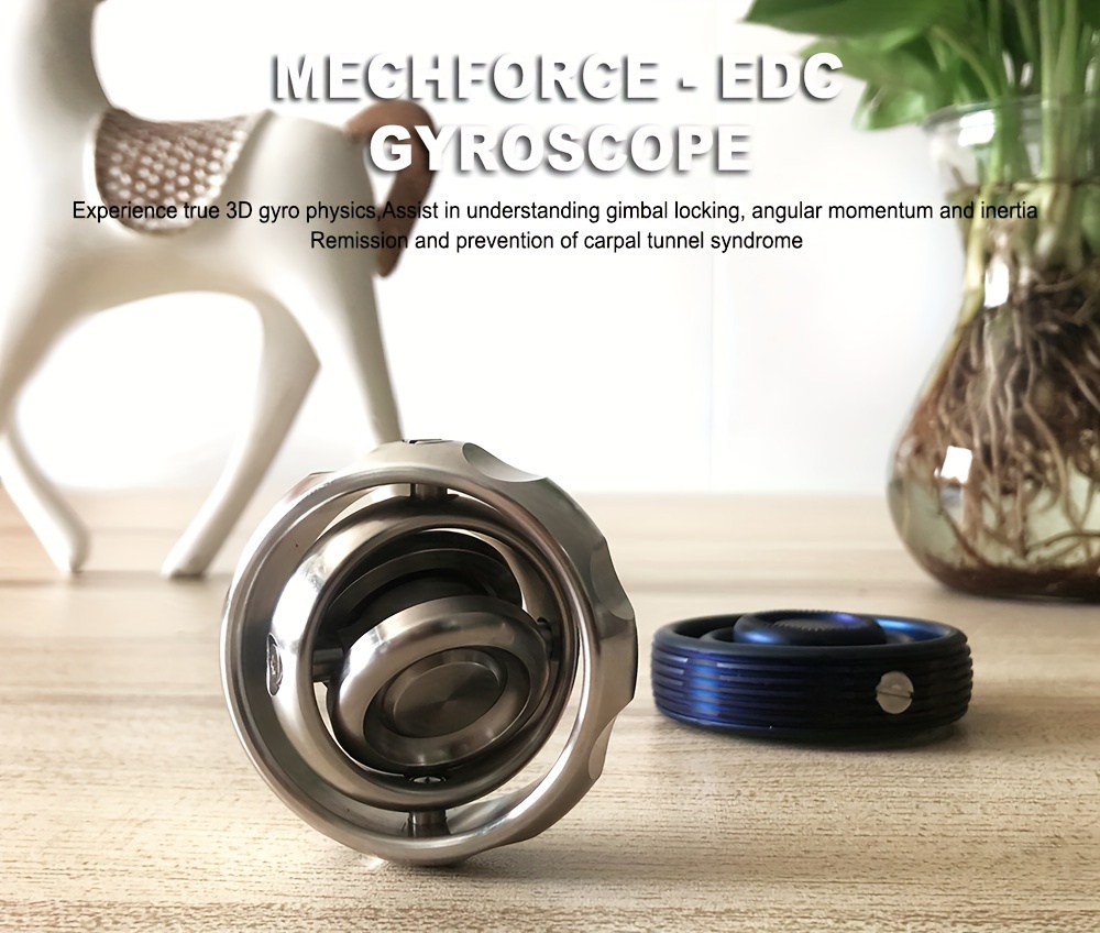 Mechforce Gyro Stainless Steel Fidget Spinner Edc Adult Fidget