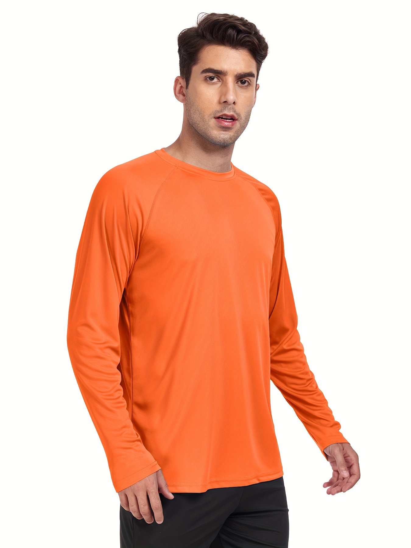 Sun Orange Long Sleeve Uv Protection Shirt Fishing Sun Shirt