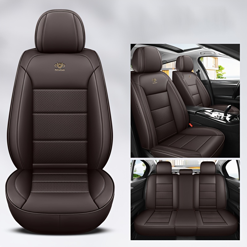 2024 new all     leather car seat covers universal fit durable stylish red   for   business casual use vehicle interior upgrade sleek car accessory   material
