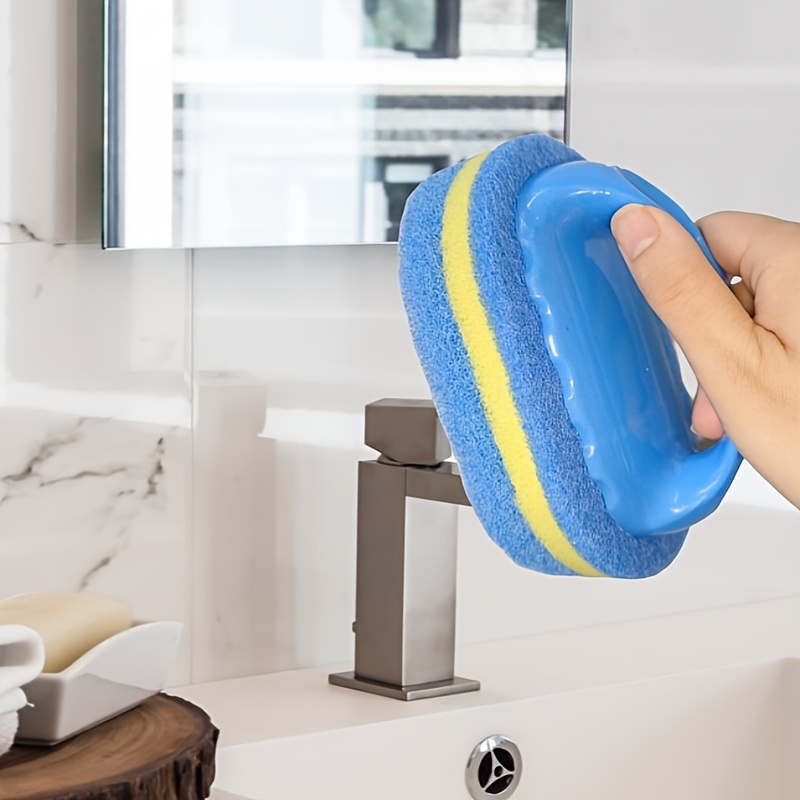Long Handle Sponge Cleaning Brush For Tile Bathtub And Pool - Temu