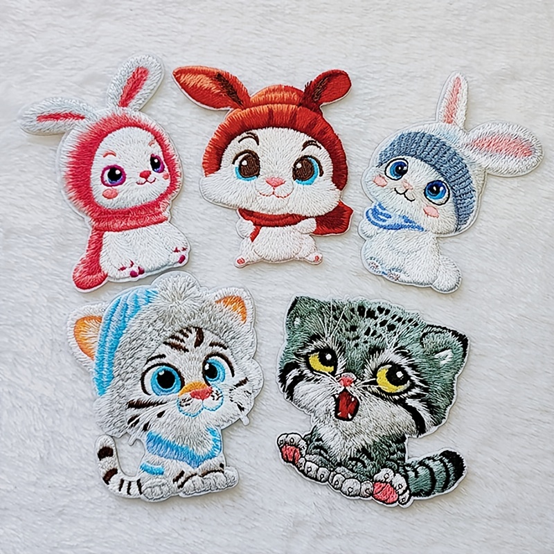 Cute Cartoon Embroidery Patches Diy Clothing - Temu