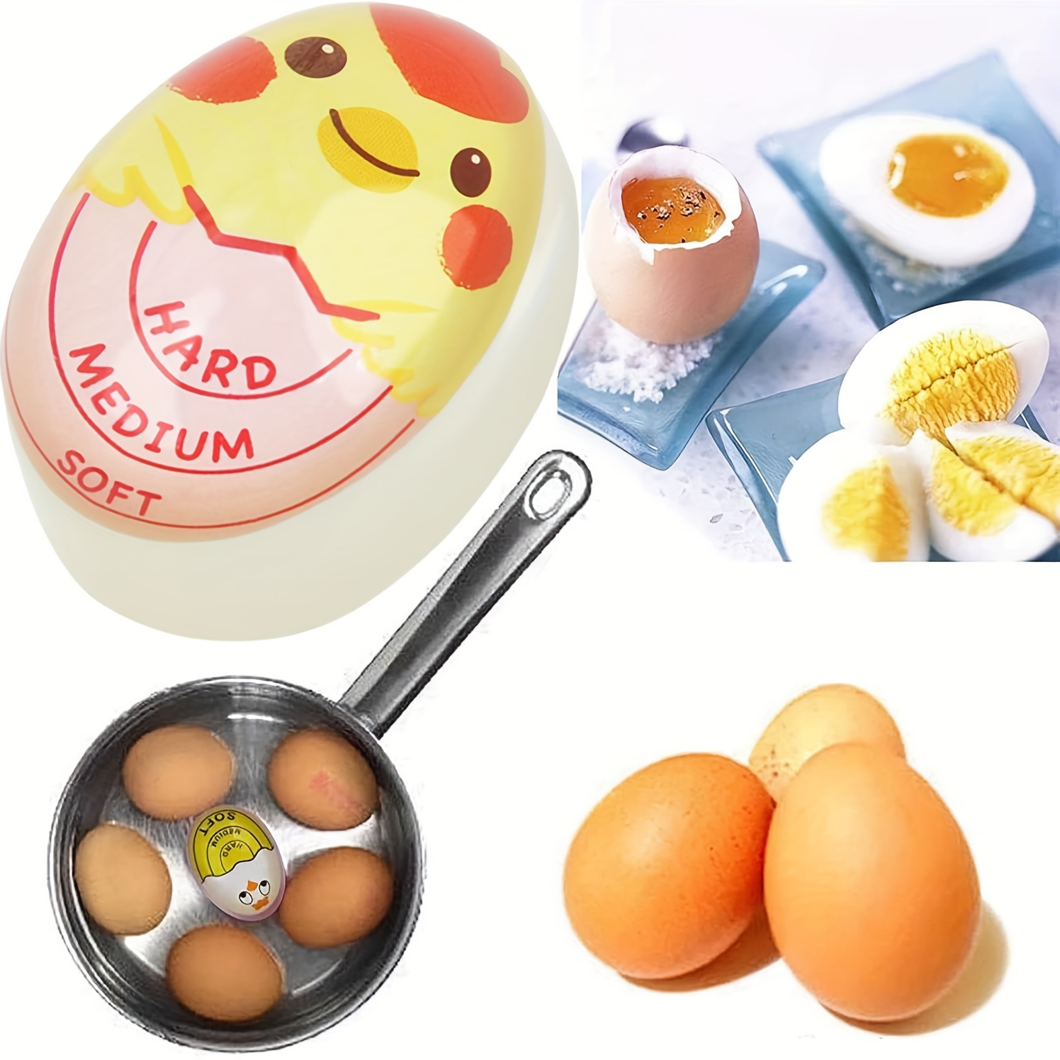 

1pc, Egg Timer, Egg Timer For Boiling Eggs, Cute Egg Timer, Carton Egg Timer, Kawaii Egg Timer, Creative Egg Timer, Reusable Egg Timer, Kitchen Egg Timer For Home, Kitchen Tools
