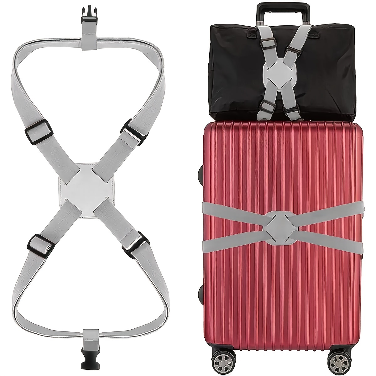 Adjustable Luggage Straps Bag Bungees for Add a Bag Easy to Travel Suitcase  Elastic Strap Belt Travel Accessories - AliExpress