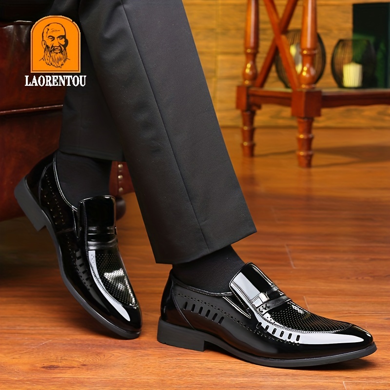 LAORENTOU Zapatos De Mocasín De Cuero Premium Para Hombres, Zapatos Casuales  Ligeros Antideslizantes, Primavera Y Verano - Temu