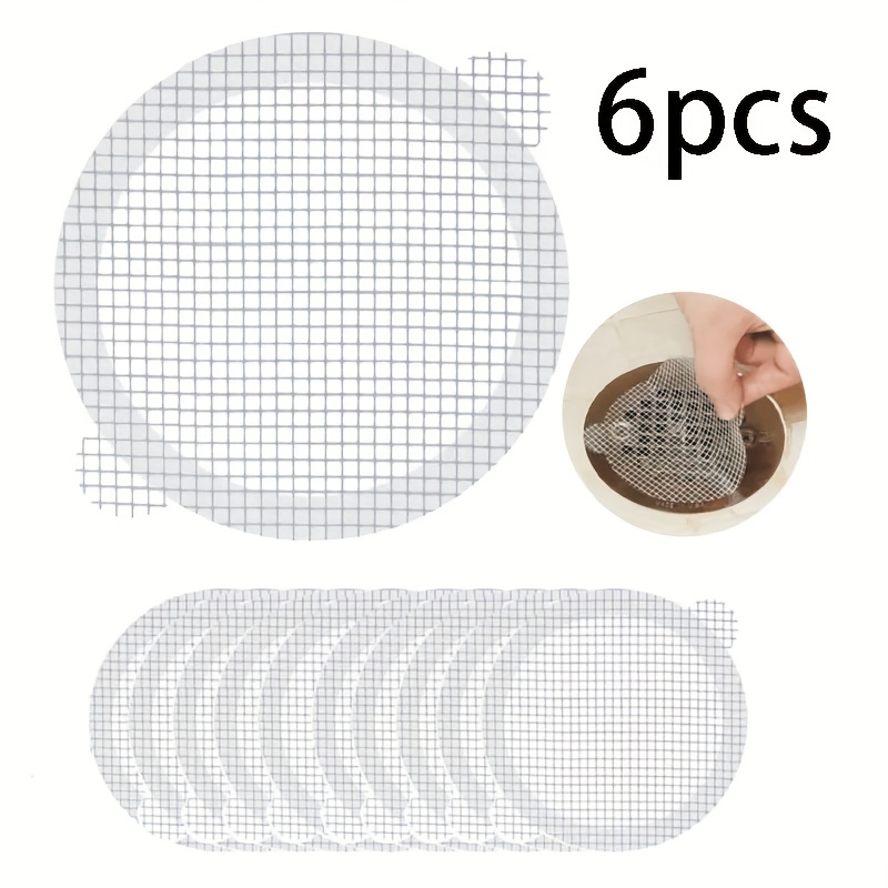 25PCS Shower Drain Hair Catcher Round Square Dog Hair Catcher Cover for  Showers Bathtubs Mesh Stickers Hair Stoppers