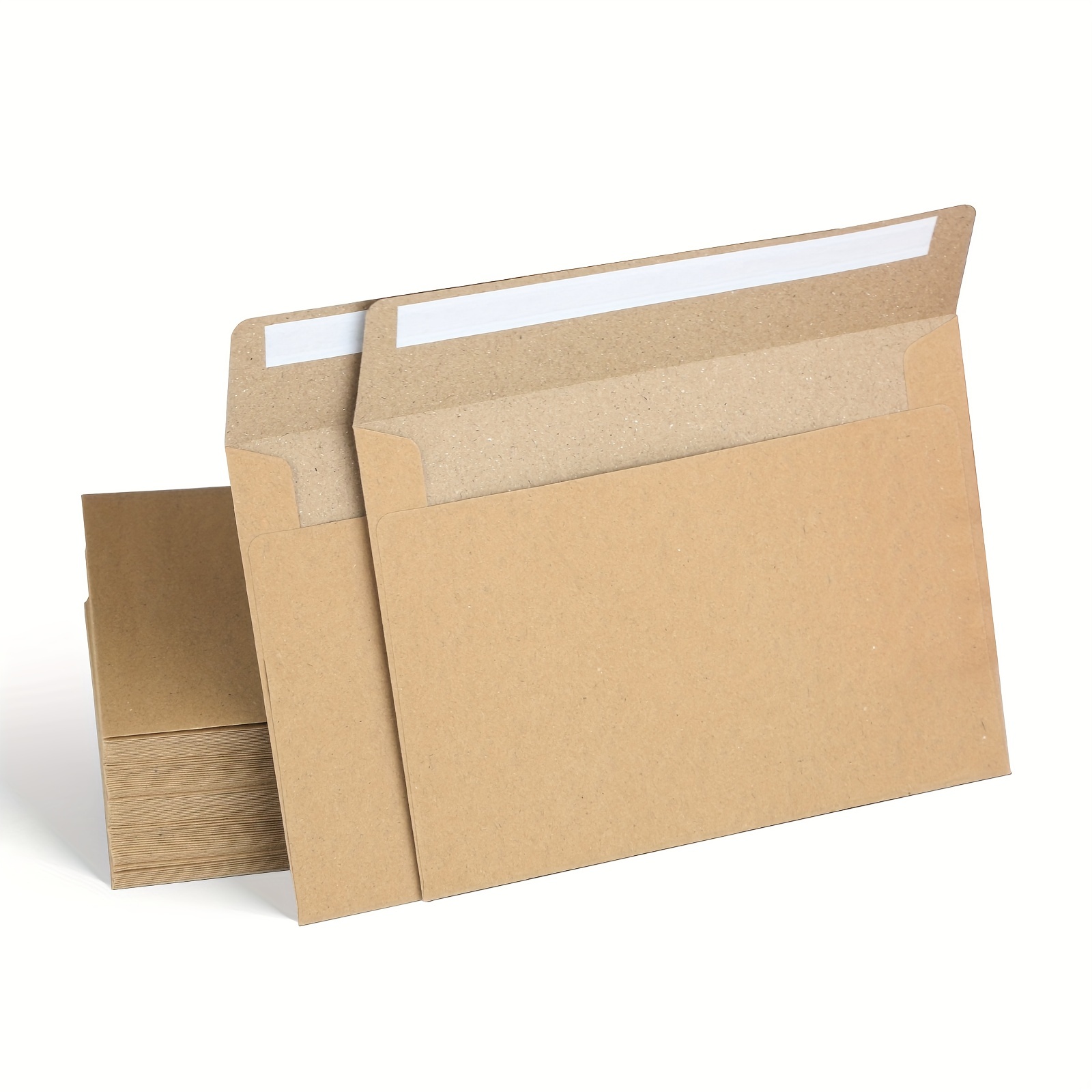 Paquete de 100 sobres de invitación, sobres de invitación de papel kraft  marrón A7 utilizados para tarjetas de 5 x 7 pulgadas, utilizados para  bodas