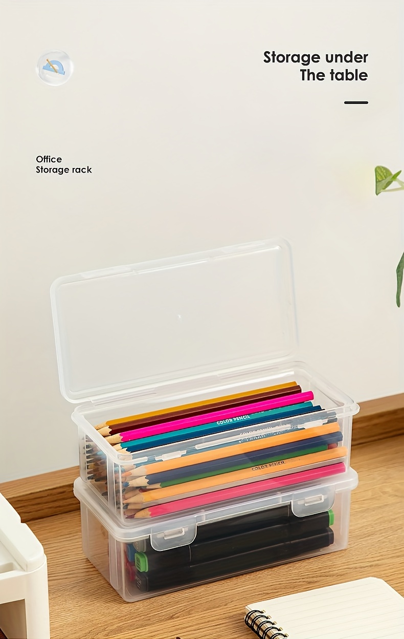 Transparent Plastic Storage Box Large Capacity Storage Box - Temu