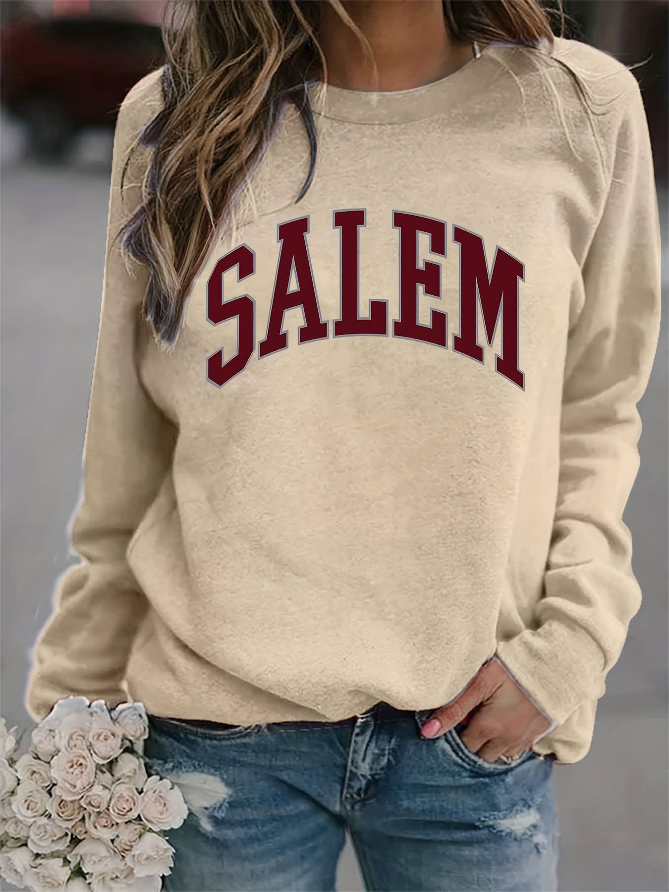 Salem Sportswear Women's Sweatshirt - Grey - L