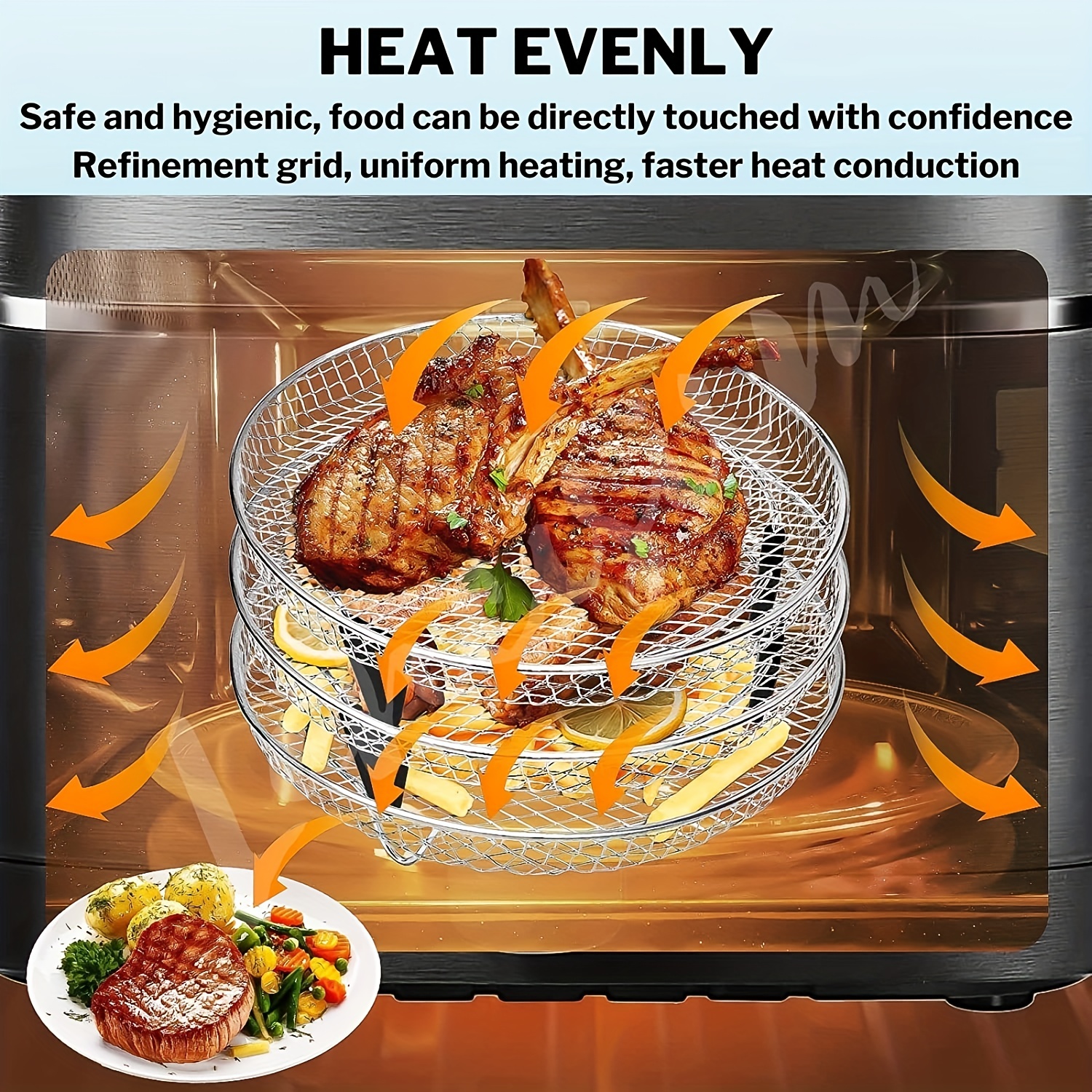 Chefman 8-Quart Stainless Steel Air Fryer in the Air Fryers department at