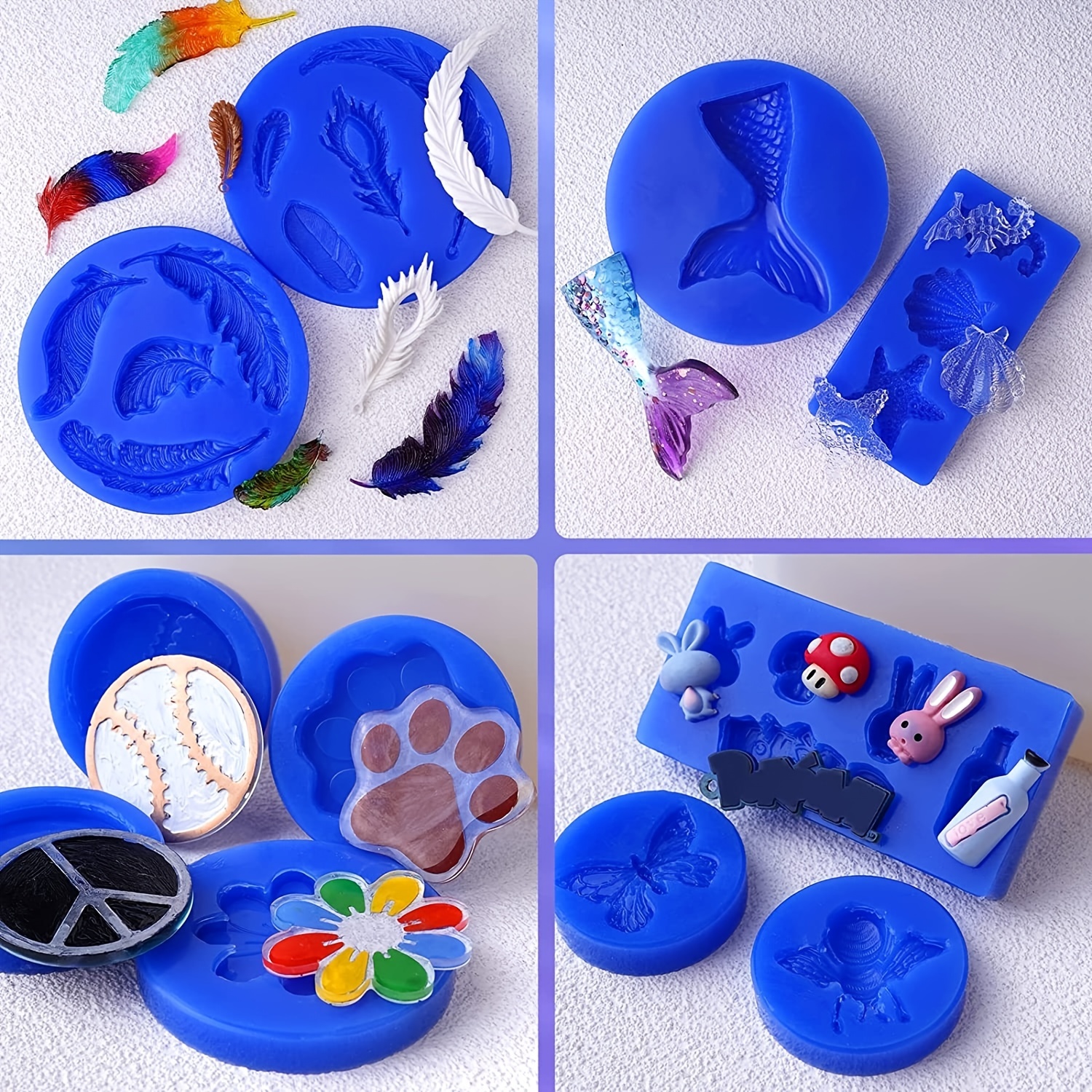 White & Blue Separate Firm Molds and Round Silicone Molds - China Mounting  Silicone Molds, Silicone Molds