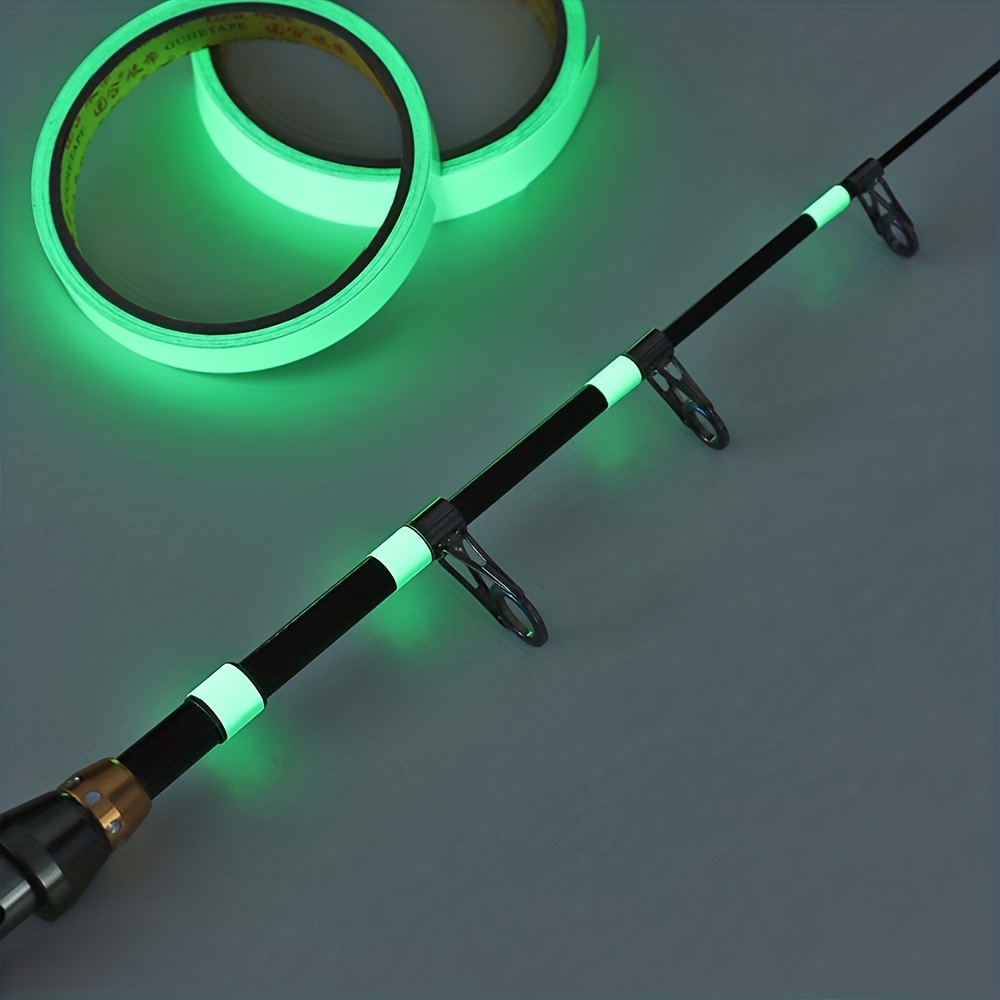 Sticker Fishing Rod Luminous Sticker Protecting Fishing Rod Bandage Glow In  The Dark DIY Self-adhesive Tape Warning Fishing Tool