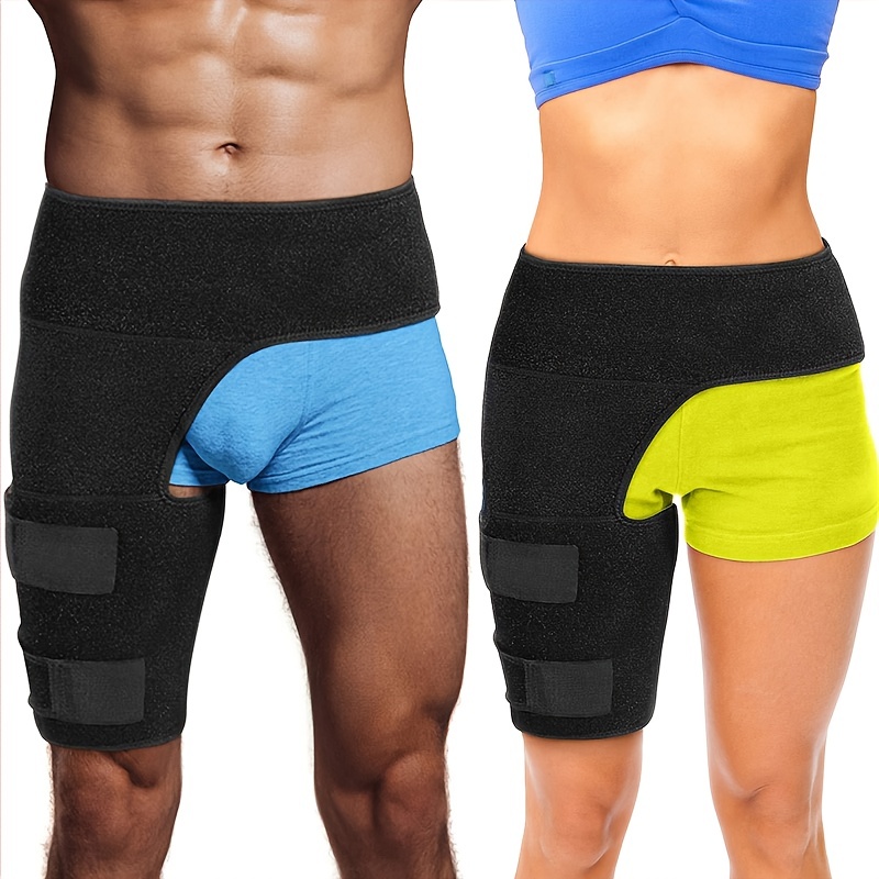 (Free Size) Hip Brace, Thigh Support Lumber Belt, Sciatica Relief Wrap  Groin Support, Adjustable Hamstring Compression Sleeve For Pulled Injury  Strain