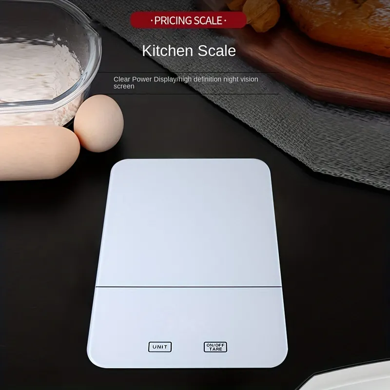 Glass Panel Kitchen Scale 11 02lb Household Baking Kitchen Electronic Scale  Food Scale Smart Kitchen Scale Without Battery, Don't Miss These Great  Deals